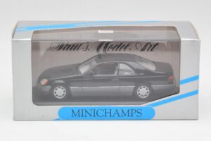 Mercedes C140 600 SEC Juodas Minichamps 1:43 32600 Metalas - nuotrauka 4 iš 4