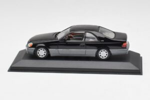 Mercedes C140 600 SEC Juodas Minichamps 1:43 32600 Metalas