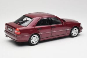 Mercedes AMG C36 W202 Almandine Raudonas Norev 1:18 B66040706 Metalas - nuotrauka 3 iš 8
