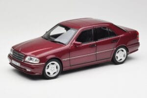 Mercedes AMG C36 W202 Almandine Raudonas Norev 1:18 B66040706 Metalas