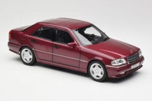 Mercedes AMG C36 W202 Almandine Raudonas Norev 1:18 B66040706 Metalas - nuotrauka 6 iš 8