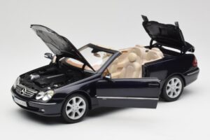 Mercedes CLK 500 W209 Kabrioletas Tamsiai Mėlynas Metalinis Kyosho 1:18 B66962174 Metalas - nuotrauka 2 iš 9