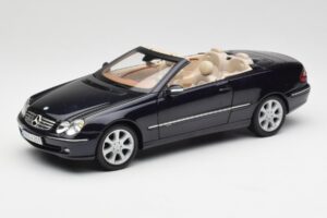 Mercedes CLK 500 W209 Kabrioletas Tamsiai Mėlynas Metalinis Kyosho 1:18 B66962174 Metalas