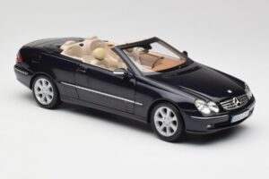 Mercedes CLK 500 W209 Kabrioletas Tamsiai Mėlynas Metalinis Kyosho 1:18 B66962174 Metalas - nuotrauka 7 iš 9