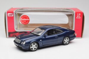 Mercedes CLK 55 AMG C209 Mėlynas Metalinis Anson 1:18 30343 Metalas - nuotrauka 8 iš 8