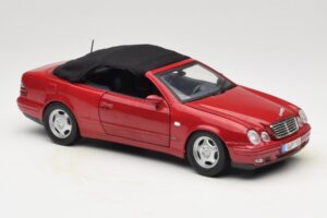 Mercedes CLK A208 Kabrioletas Raudonas Anson 1:18 30338 Metalas - nuotrauka 6 iš 8
