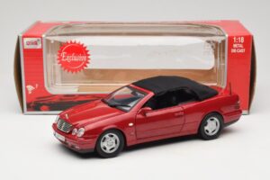 Mercedes CLK A208 Kabrioletas Raudonas Anson 1:18 30338 Metalas - nuotrauka 8 iš 8