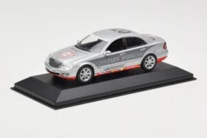 Mercedes E-Class W211 #7 Team AutoBild Paris-Beijing 2006 Replacement Box Minichamps 1:43 MB001 Metalas - nuotrauka 2 iš 4