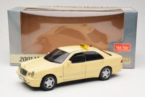 Mercedes E320 W210 Taxi Sun Star 1:18 1160 Metalas - nuotrauka 8 iš 8