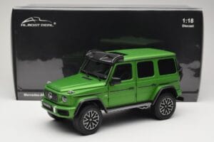 Mercedes G 63 AMG 4x4 Squared Green Hell Magno Almost Real 1:18 820821 Metalas - nuotrauka 8 iš 8