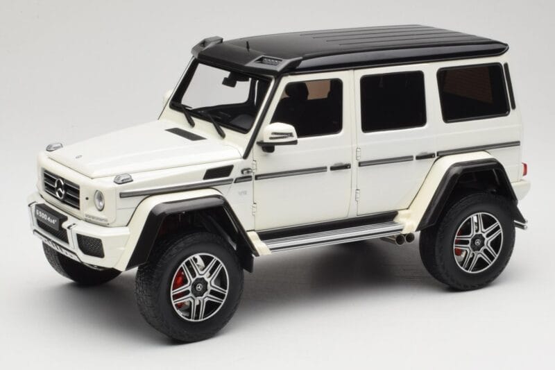 Mercedes G 63 AMG 4x4 Squared Polar White Almost Real 1:18 820203 Metalas