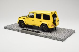 Mercedes Brabus 850 6.0 Widestar G63 W463 Electric Beam Yellow Minichamps 1:18 107032402 Metalas - nuotrauka 5 iš 6