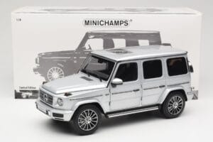 Mercedes G-Class G 500 W463A Iridium Silver Metallic Minichamps 1:18 113037112 Metalas - nuotrauka 8 iš 8