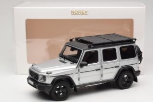 Mercedes G-Class W463 Iridium Silver Norev 1:18 183030 Metalas - nuotrauka 8 iš 8