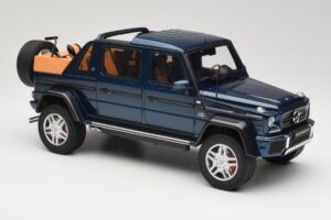 Mercedes Maybach G650 Landaulet Tamsiai Mėlynas GT Spirit 1:18 GT174 Derva - nuotrauka 4 iš 6