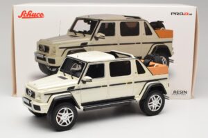 Mercedes Maybach G650 Landaulet W463 Baltas Schuco 1:18 450017800 Metalas - nuotrauka 6 iš 6
