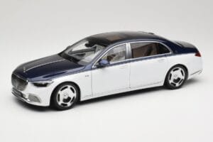 Mercedes Maybach S-Class Z223 Nautical Blue Diamond White Almost Real 1:18 820126 Metalas