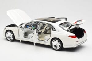 Mercedes Maybach S680 4Matic X223 Diamond Baltas Norev 1:18 183918 Metalas - nuotrauka 5 iš 8
