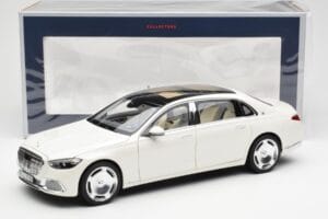 Mercedes Maybach S680 4Matic X223 Diamond Baltas Norev 1:18 183918 Metalas - nuotrauka 8 iš 8