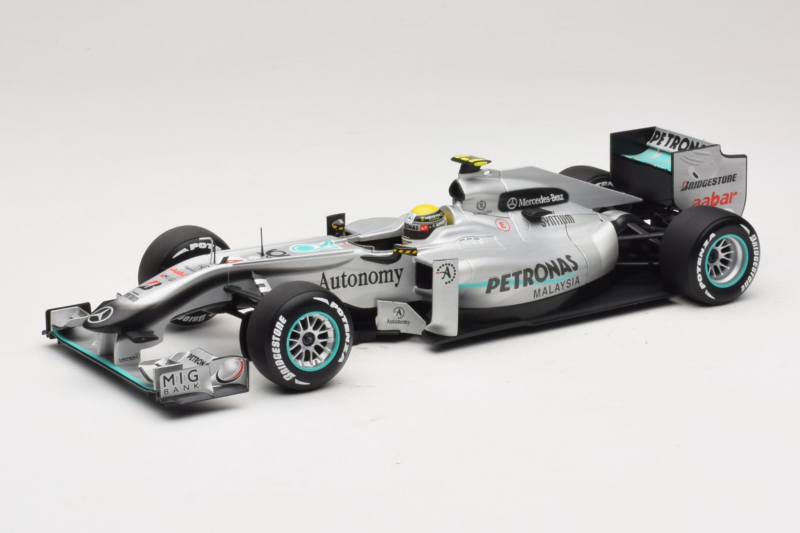 Mercedes MGP W01 #4 N. Rosberg Mercedes GP 2010 Minichamps 1:18 110100004 Metalas