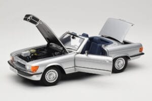 Mercedes R107 380 SL Sidabrinis Norev 1:18 183725 Metalas - nuotrauka 2 iš 8