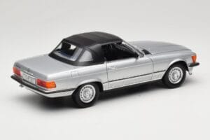 Mercedes R107 380 SL Sidabrinis Norev 1:18 183725 Metalas - nuotrauka 3 iš 8
