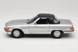 Mercedes R107 380 SL Sidabrinis Norev 1:18 183725 Metalas - nuotrauka 4 iš 8