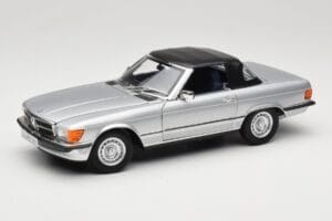 Mercedes R107 380 SL Sidabrinis Norev 1:18 183725 Metalas