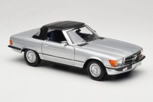 Mercedes R107 380 SL Sidabrinis Norev 1:18 183725 Metalas - nuotrauka 6 iš 8