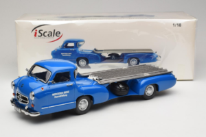 Mercedes Renntransporter Blaues Wunder iScale 1:18 118000000006-P1 Metalas - nuotrauka 6 iš 6