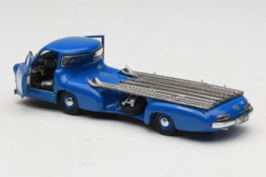 Mercedes Renntransporter Blue Wonder CMC 1:43 M-036K Metalas - nuotrauka 5 iš 8
