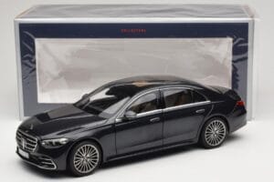 Mercedes S-Class W223 AMG Line Anthracite Blue Norev 1:18 183800 Metalas - nuotrauka 8 iš 8