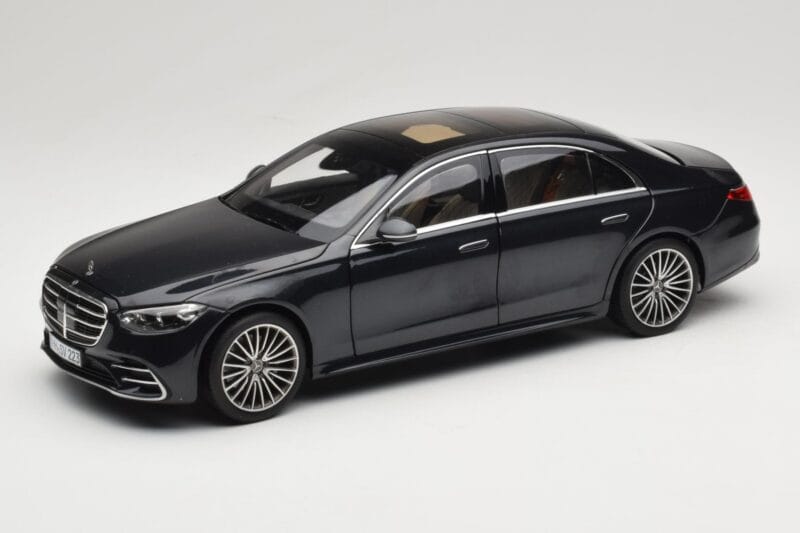 Mercedes S-Class W223 AMG Line Anthracite Blue Norev 1:18 183800 Metalas