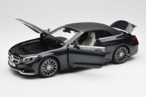 Mercedes S-Class Kabrioletas A217 Magnetite Juodas Metalinis Norev 1:18 B66960354 Metalas - nuotrauka 2 iš 8