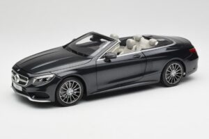Mercedes S-Class Kabrioletas A217 Magnetite Juodas Metalinis Norev 1:18 B66960354 Metalas