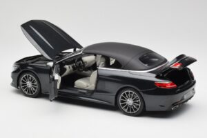 Mercedes S-Class Kabrioletas A217 Magnetite Juodas Metalinis Norev 1:18 B66960354 Metalas - nuotrauka 5 iš 8