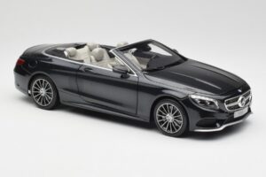 Mercedes S-Class Kabrioletas A217 Magnetite Juodas Metalinis Norev 1:18 B66960354 Metalas - nuotrauka 6 iš 8