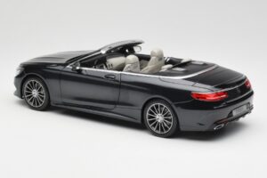 Mercedes S-Class Kabrioletas A217 Magnetite Juodas Metalinis Norev 1:18 B66960354 Metalas - nuotrauka 7 iš 8