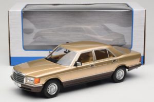 Mercedes S-Class W126 Metallic Beige MCG 1:18 MCG18548 Metalas - nuotrauka 6 iš 6