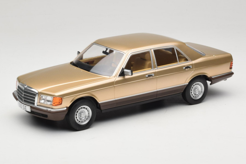Mercedes S-Class W126 Metallic Beige MCG 1:18 MCG18548 Metalas