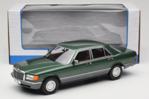 Mercedes S-Class W126 Metallic Green MCG 1:18 MCG18549 Metalas - nuotrauka 6 iš 6