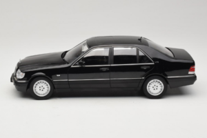Mercedes S-Class W140 S600 Obsidian Black Metallic Norev 1:18 183045 Metalas - nuotrauka 4 iš 8