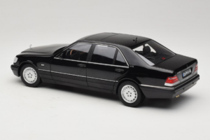 Mercedes S-Class W140 S600 Obsidian Black Metallic Norev 1:18 183045 Metalas - nuotrauka 7 iš 8