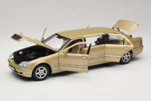 Mercedes S-Class W220 Pullman Gold Metallic Sun Star 1:18 4113 Metalas - nuotrauka 2 iš 8