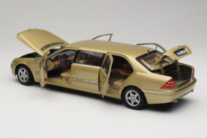 Mercedes S-Class W220 Pullman Gold Metallic Sun Star 1:18 4113 Metalas - nuotrauka 5 iš 8
