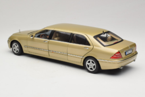 Mercedes S-Class W220 Pullman Gold Metallic Sun Star 1:18 4113 Metalas - nuotrauka 7 iš 8