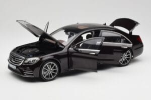 Mercedes S-Class W222 AMG Line Ruby Juodas Metallic Norev 1:18 183483 Metalas - nuotrauka 2 iš 8