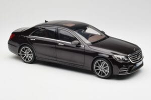 Mercedes S-Class W222 AMG Line Ruby Juodas Metallic Norev 1:18 183483 Metalas - nuotrauka 6 iš 8