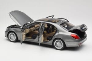 Mercedes S-Class W222 Grey Metallic Norev 1:18 183481 Metalas - nuotrauka 5 iš 8