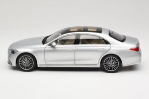 Mercedes S-Class W223 AMG Line Brilliant Silver Norev 1:18 183805 Metalas - nuotrauka 4 iš 8